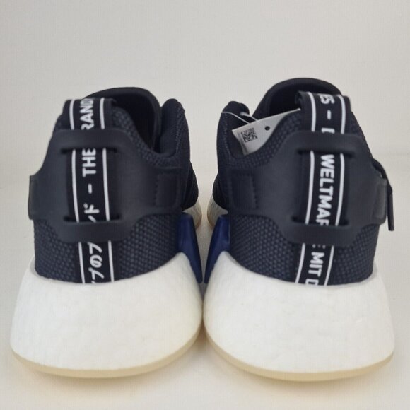 Adidas Women's NMD R2 Sports Sneakers Athletic Shoes Black Blue SZ 10.5 - Picture 4 of 10